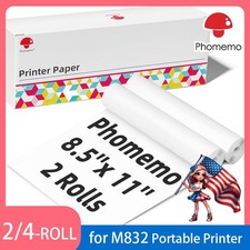 2-10 Rolls A4 Thermal Printer Paper 8.5x11
