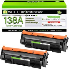 2PK W1380A Toner with Chip For 138A HP LaserJet Pro 3001dw 3001fdw MFP 3101fdw picture