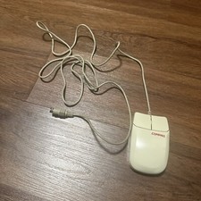 Vintage Compaq MUS2J Mechanical Ball Mouse PS/2 2 Button picture