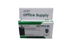 Genuine Lexmark 80C1XC0 Cyan Extra High Yield Return Program Toner Cartridge picture
