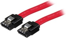 High-Speed 5.9in SATA Cable with Latching Connectors - Red Durable Design picture