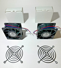 2-Pack Delta FFB0812EHE High Performance 80mm Cooling Fans w/ Metal Guards NEW picture