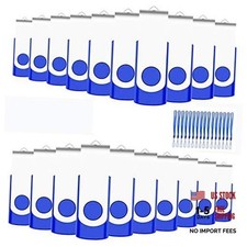 50-Pack of USB Flash Drive Bulk  FAT32 Thumb Drives Pack (Blue) 2GB 50 Units picture