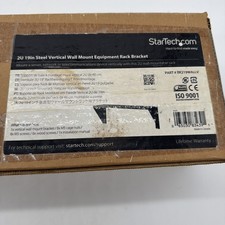 StarTech RK219WALLV 2U 19in Steel Vertical Wall Mount Equipment Rack Bracket NEW picture