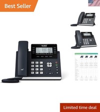 Modern 12-Line VoIP Phone with Dual USB and Gigabit Ethernet for Businesses picture