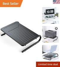 Compact Vented Monitor Stand - Stylish and Sturdy Laptop Shelf for Home & Office picture