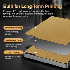 P2S Build Plate for Bambu Lab X2D/P1S/P1P/A1/X1C P1S/P2S/P1P/X1C/A1, Gold picture