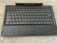 Black Keyboard Dock with Built-In Touchpad for Tablet QWERTY English 10 Inch picture
