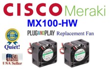 2x Quiet Version Replacement Fans for Cisco Meraki MX100-HW picture
