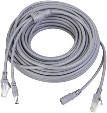 15M/50ft Ethernet Cable Cat5e Network LAN/Power Extension Cord for CCTV Security picture