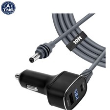 Mini Car Adapter 12-24V DC Power Cable with Digital Display Waterproof 10FT picture