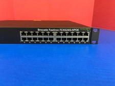 Brocade FastIron FCX624S-HPOE 24Port Gigabit PoE+ Managed Switch 2 x PSU 4 × SFP picture