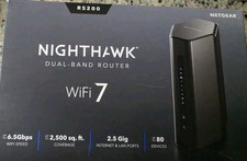 Nighthawk Dual-Band Wifi 7 Router (RS200) Router Only– BE6500 Wireless Speed (Up picture