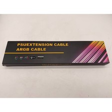 SAMA 3x8PIN ARGB PSU Extension Cable Double Side Kit WHITE RGB Lighting picture