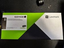 GENUINE OEM LEXMARK EXTRA HIGH YIELD BLACK TONER 62D1X0E SEALED picture