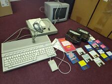 Atari 1040STF Computer w/ SM124 Monitor + MEGAFILE 60 +STM1 Mouse + Floppy Disks picture