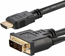 6Ft HDMI to DVI D Adapter Cable - Bi-Directional - HDMI to DVI or DVI to HDMI Ad picture