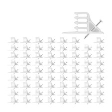 Hand Tool Electrical Cable Staple 100-Pack White Efficient Wire Organization Ins picture