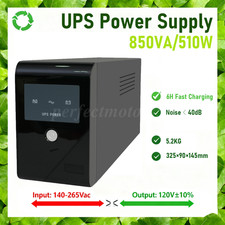 850VA/510W Backup UPS Power Supply Energy-save Ecological Battery with 3 Outlets picture