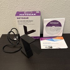 Netgear A6210-100PAS AC1200 Wifi USB 2.0 Dual Band Adapter Open Box picture