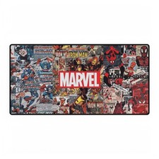 Marvel Comics Logo Retro Comic Book Covers Collage Art Mouse Pad Desk Mats picture