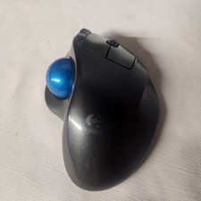 Logitech M570 Wireless Trackball Mouse PC & Mac (Gray/Blue) Used picture