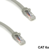Kentek Gray 10ft Cat6A UTP Ethernet Cable 24AWG RJ45 T-568B Patch Panel Router picture