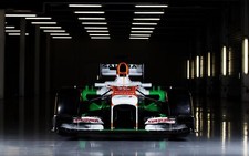 Cars 2013 formula 1 force india vjm06 race car racing Desk Mat Stitched picture