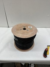 Monoprice 1000ft CL2-rated Quad-Shielded 18AWG RG-6/U Bulk Coaxial Cable, Black picture
