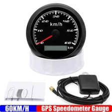 Light 60/120KMH 85MM GPS Speedometer Gauge Motorcycle Boat Car Truck Speed Gauge picture