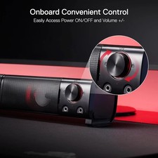 Redragon GS550 PC Gaming Speakers 2.0 Stereo Desktop Soundbar picture