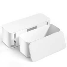 YECAYE 2 Pack Cable Management Box, Pet Friendly Cord Organizer Box for Home picture