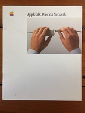 Vtg Apple 1986 Macintosh Mac AppleTalk Personal Network Set Up Guide Manual Book picture