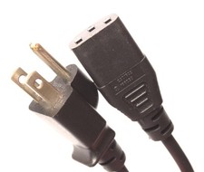 6FT 3-Prong Trapezoid Computer Power Cord Cable for Universal PC Standard Wire picture