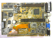 RARE VINTAGE ASUS P2E-N INTEL 440EX P2 SLOT 1 NLX MOBO ATI 3D RAGE PRO VGA MBMX1 picture