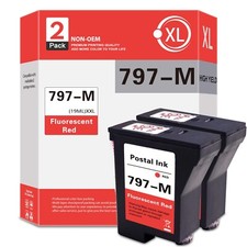 2PK 797 Ink  replace for Pitney Bowes 797-M Mailstation2 Postage Meters picture