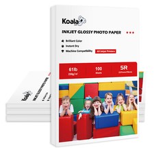 Koala Premium Photo Paper 5X7 Glossy 400 Sheets 61lb Heavy Inkjet Epsn. Canon HP picture