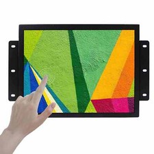 12.1in 1024x768 Capacitive Touch LCD Monitor Metal Case Black Industiral Monitor picture