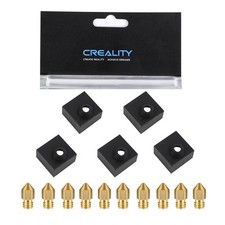Creality Original 10Pcs 0.4Mm Nozzle with 5Pcs Silicone Sock, for Ender 3/Ender  picture