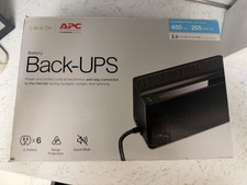 APC Back-UPS 450 BN450M 450VA 255W Battery Backup Surge Protector 6 Outlet w/Box picture