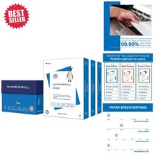 High-Quality 20 lb Printer Paper - 3 Reams, 1,500 Sheets, Perfect for Office Use picture