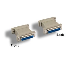 10PCS DB25 Female/Female Molded Adapter Straight 25Pin RS-232 Parallel/Serial picture