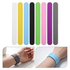 8Pcs Elastic Silicone Snap Clip Cord Organizer with Steel Strip for Home Storage picture