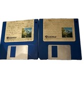 Sierra Manhunter New York MS-DOS 5.25 Floppy Disk Set 1 & 2 Untested 1989 picture