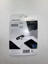 BlueLounge CableDrop Multi Self Adhesive Black Multi Cable Clip - NIP picture