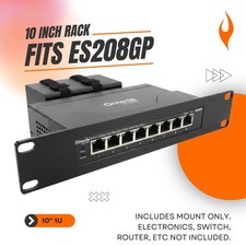 10 Inch 1U Network Rack Mount for TP-Link Omada ES208GP 8 Port PoE+ Switch picture