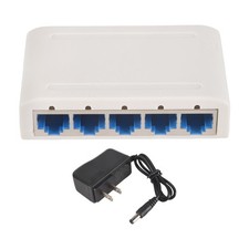 5 Port Data , Hub,Desktop Ethernet Splitter,Plug & Play Shielded Ports7734 picture