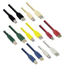 Color 10 FOOT USB 2.0 AtoB Printer Cable Black,Beige,Red,Yellow,Green,Blue,White picture