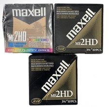 MAXELL Floppy Discs Sealed And Open MF2HD picture