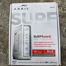 Arris Surf Surfboard SB6190 docsis 3.0 Cable Modem One Gigabit Ethernet Port picture